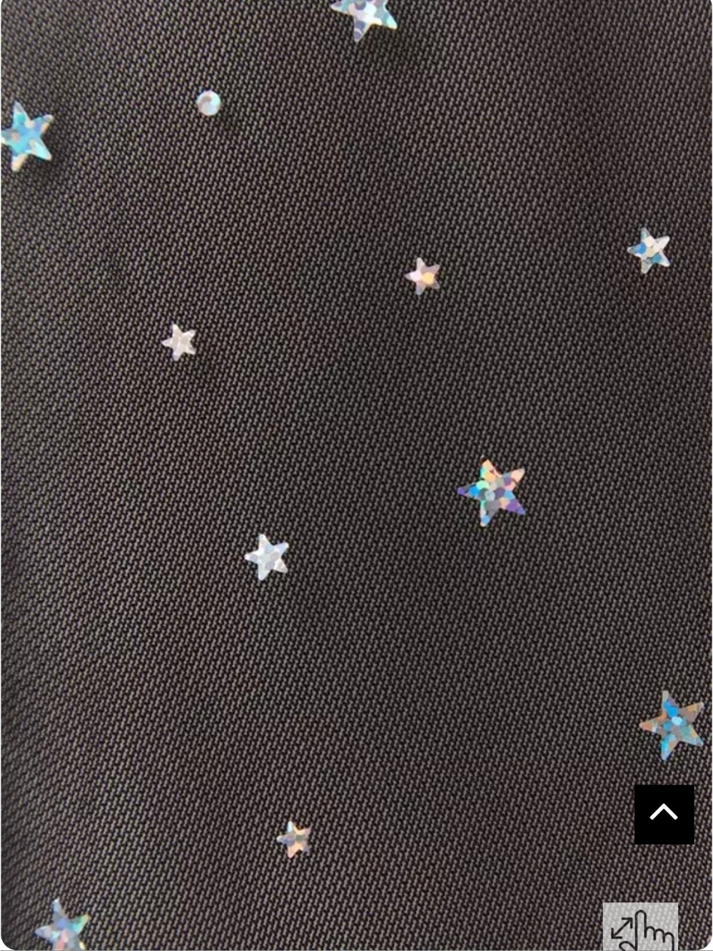 NWOT DEADSTOCK TORRID Black Mesh & Iridescent Star Bell Sleeve Longline Kimono - Picture 4 of 9